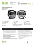 DV8 OFFROAD HLCJL-02 LED Headlights Installation Instructions