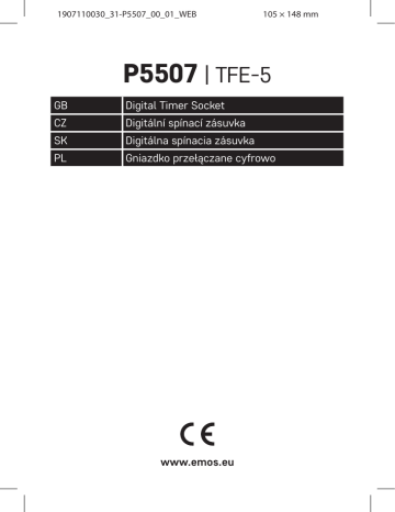 Emos : P5507 Instrukcja obsługi | Manualzz