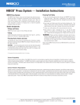 Nibco Press System Installation Manual