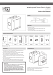 PE170/10 Weatherproof Photoelectric Switch Instruction Manual