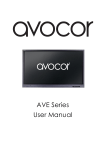 Avocor AVE-8630 86&quot; Interactive Screen, 20 Touch Points 4K User Manual