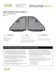 DV8 Offroad MPJL-01 Rear Window MOLLE Storage Panels Installation Instructions