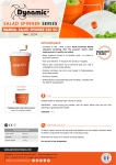Dynamic E20 SC (CF255) Salad Spinner Manual