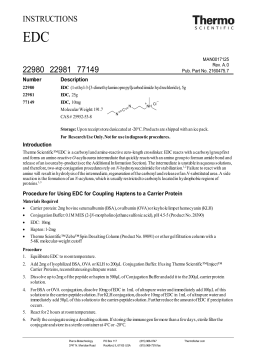 Thermo Fisher Scientific EDC User Guide