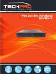 Techpro NVR-PRE16C-P User Manual - 64 Channel Network Video Recorder
