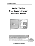 Teledyne 356WA Instruction Manual