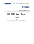 Hi-Link HLK-RM04 User Manual -  Ethernet/WiFi Module