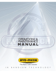 Hyd-Mech M-20 Operation &amp; Maintenance Manual