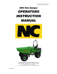 NC SW9 Operator's Instruction Manual - SW9 site dumper