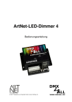 DMX4ALL 99-3104 ArtNet-LED-Dimmer 4 Bedienungsanleitung