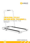 UREVO UR9TM0011 Under Desk Treadmill Manual
