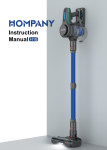 HOMPANY H18 Cordless Vacuum Cleaner Instruction manual