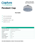 Capture advance R2-PNDCP201 Pendant Cap Instructions