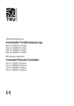 TRU COMPONENTS 2832827 Industrial Remote Controller Manual