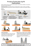 Prrutyics Pocket Hole Jig Kit Instructions