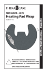 Veridian Healthcare 24-710 THERMACARE Deluxe Heating Pad Wrap For Shoulder and Neck Instruction manual
