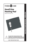 Veridian Healthcare 24-810 THERACARE Small Sized Heating Pad Instruction manual