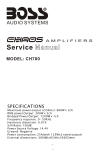 BOSS CHAOS CH700 Service Manual | AI Chat &amp; PDF