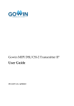 GOWIN DSI CSI-2 Transmitter IP User Guide