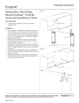 Kimball 2464693 Footprint - Sliding Door Metal Panel Mount Overhead - Door Assembly Instructions