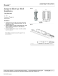Kimball 2633059 Xsede - Jumper to Electrical Block Installation Assembly Instructions