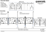 Gardener's 8614091 Folk Art Fence Panels Instructions