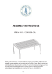 Gardener's 8612264 Braylee 5 Pc Outdoor Dining Set Instructions