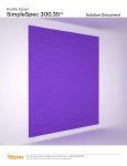 3form 300.35 Profile Panel Installation Instructions