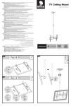 Space TVARMECPL02S Flat Screen Ceiling Mount Owner's Manual
