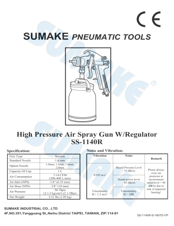 Sumake SS-1140R Owner's Manual | Manualzz