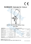 Sumake SS-1203 HVLP Air Gravity Spray Gun Manual