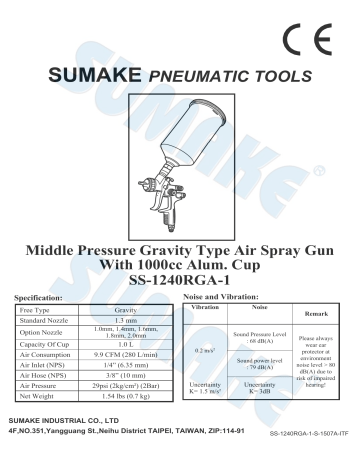 Sumake SS-1240RGA-1 Owner's Manual | Manualzz