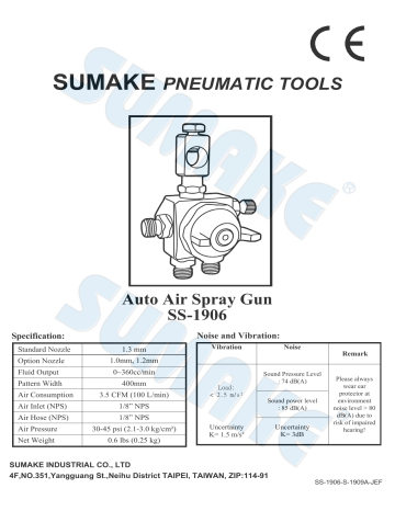 Sumake SS-1906 Owner's Manual | Manualzz