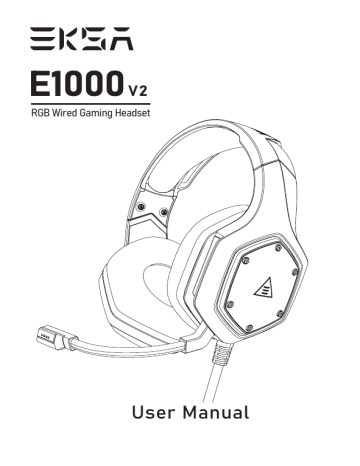 EKSA E1000 V2 Manuel d'utilisation | Casque de jeu filaire avec son surround | Manualzz