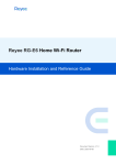 REYEE AX3000 Home Wi-Fi Router Instruction Manual