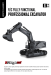 KOLEGEND RC Fully Functional Professional Excavator User Guide