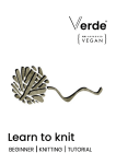 VERDE Learn to Knit Beginner Knitting - User Guide