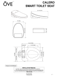 OVE Decors OVE Calero Smart Toilet Seat Instruction manual