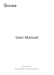 Govee H6047 RGBIC Gaming Light Bars User Manual