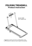 THERUN S200B Folding Treadmill Instruction manual