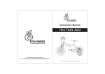 R for Rabbit B08KZZMMSZ Tiny Toes Jazz 16T Kids Bicycle Instruction manual