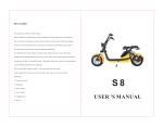 Harley S8 Electric Scooter User Manual