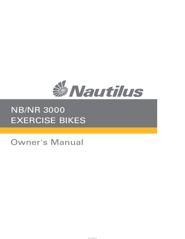 Nautilus NR3000 Exercise Bikes Owner’s Manual | Manualzz