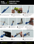 trueCABLE Cat6A Shielded Field Term Plug User Guide