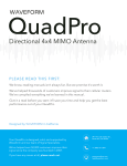 WAVEFORM 4&times;4 Quad Pro Directional Mimo Antenna Instruction Manual - Read Online