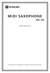 Vangoa EWI-100 Electronic Wind Instrument User Manual