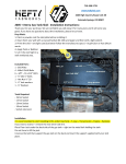 HEFTY FABWORKS 2005 + Xterra Gas Tank Skid Installation Manual