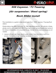 eurowise 958 Cayenne Rock Slider Instruction manual