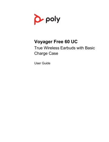 Poly Voyager Free 60 UC True Wireless Earbuds User Guide | Manualzz
