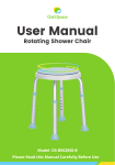 OasisSpace OS-28XZY Shower Chair User Manual